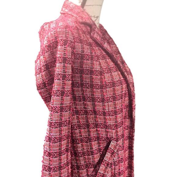 NWT melloday size XS petite pink tweed blazer - Picture 3 of 16
